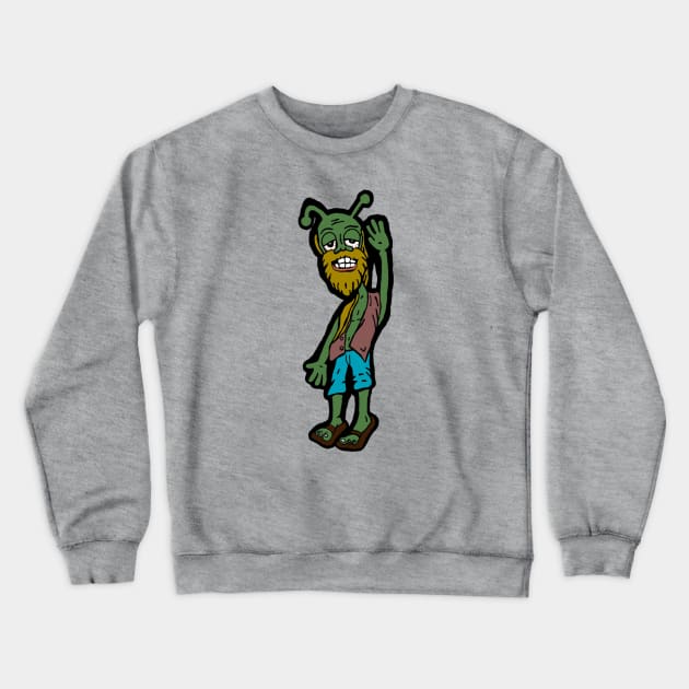 Mellow martian Crewneck Sweatshirt by MUSH